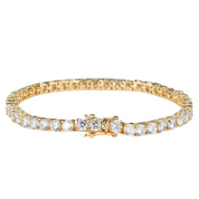 Tennis Chain Copper Zircon Single Row Hip Hop Bracelet